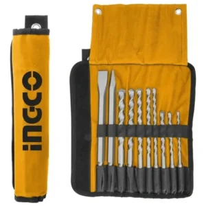 SET INDUSTRIAL DE MECHAS Y CINCELES SDS PLUS 10PCS